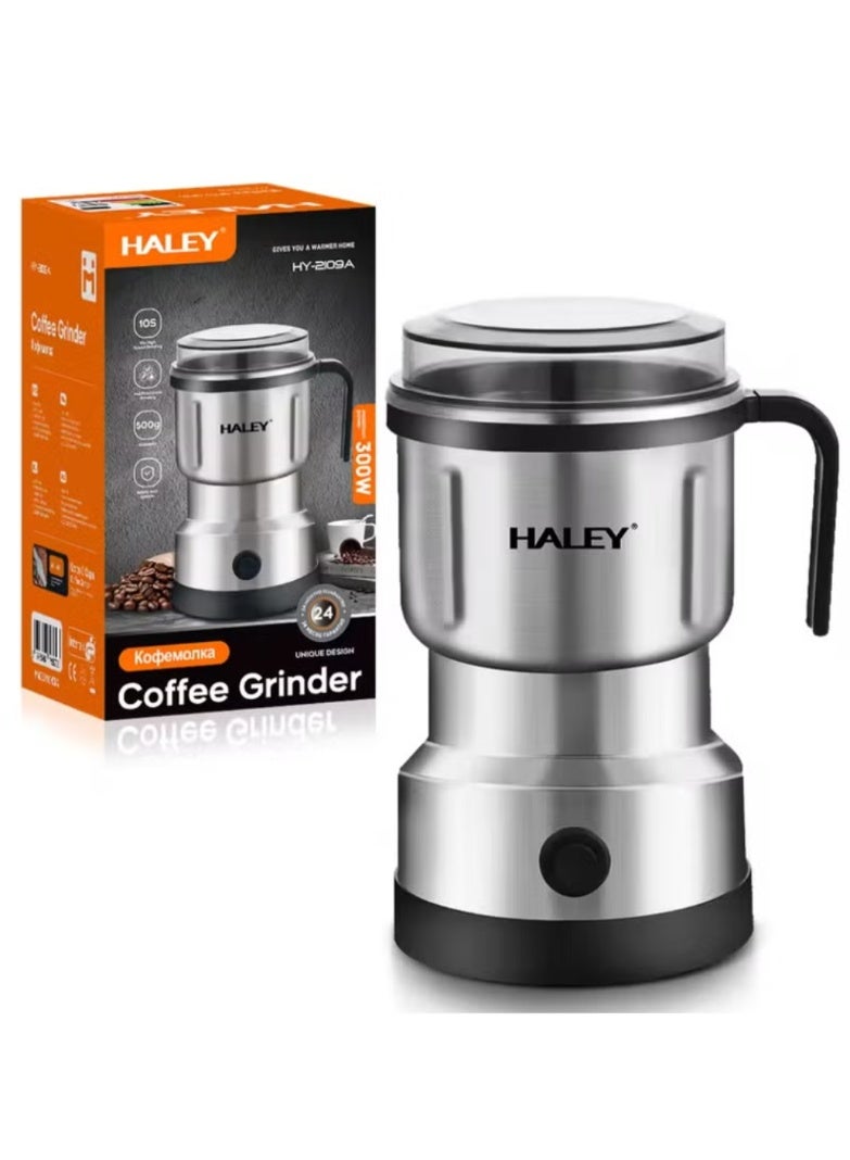 Haley Adjustable Stainless Steel 300W  Coffee Bean Grinder Electric Portable Coffee Grinder Multifunctional Mini Grinder Blender - Image 1