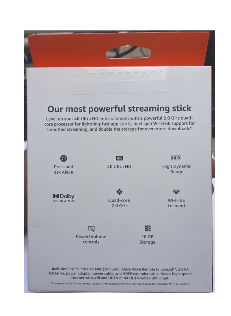 JAJEEK - Fire TV Stick 4K Max 16GB (2024 Release) with Alexa Voice Remote – 4K Ultra HD Streaming, TV Controls, Alexa Integration, New Release, Voice Control, Enhanced Performance for Ultimate Viewing Experience - Image 1