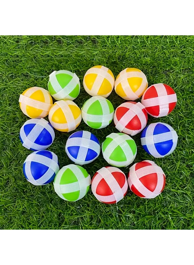 8 Sticky Balls Assorted Colors For Indoor Outdoor Play Sports Toys Christmas Gift - Image 1