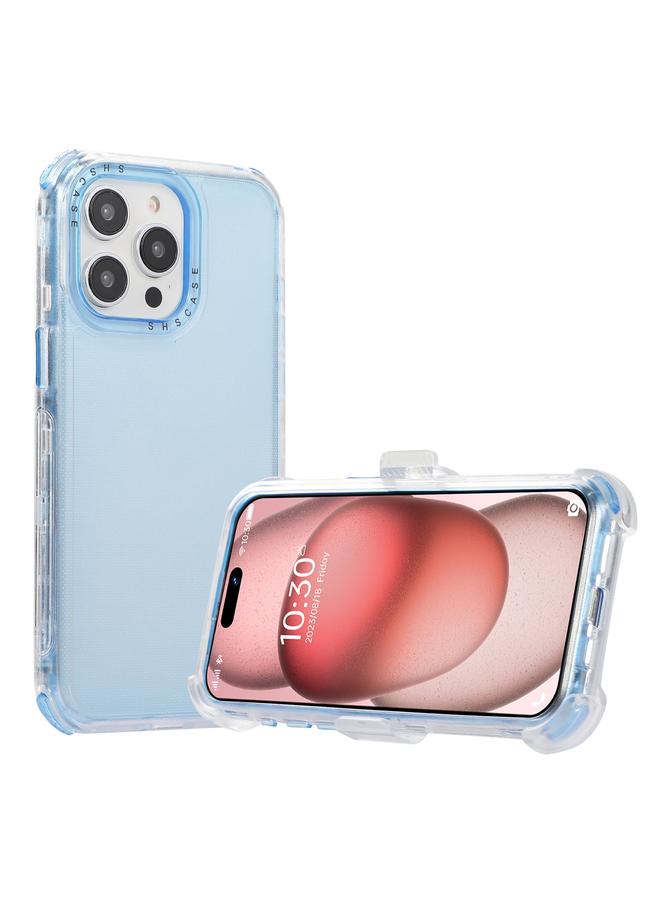 S-TOP Case For iPhone 13 Pro Frosted PC+TPU Phone Case with Back Clip - Image 3