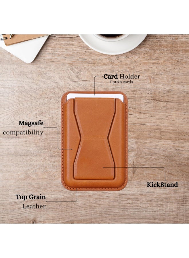 ألتيوس MAGsafe Wallet with Kickstand for iPhone 17 16 15 14 13 12 Series - Smart Fold Card Holder – RFID Blocking & Slim - Image 2