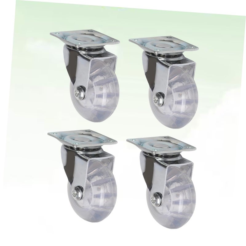 Industrial Grade 2 Inch Pu Silent Casters 4 Pack Wear Resistant Easy Install No Brake Furniture Wheels - Image 4
