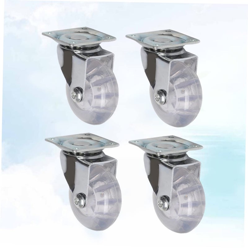 Industrial Grade 2 Inch Pu Silent Casters 4 Pack Wear Resistant Easy Install No Brake Furniture Wheels - Image 5
