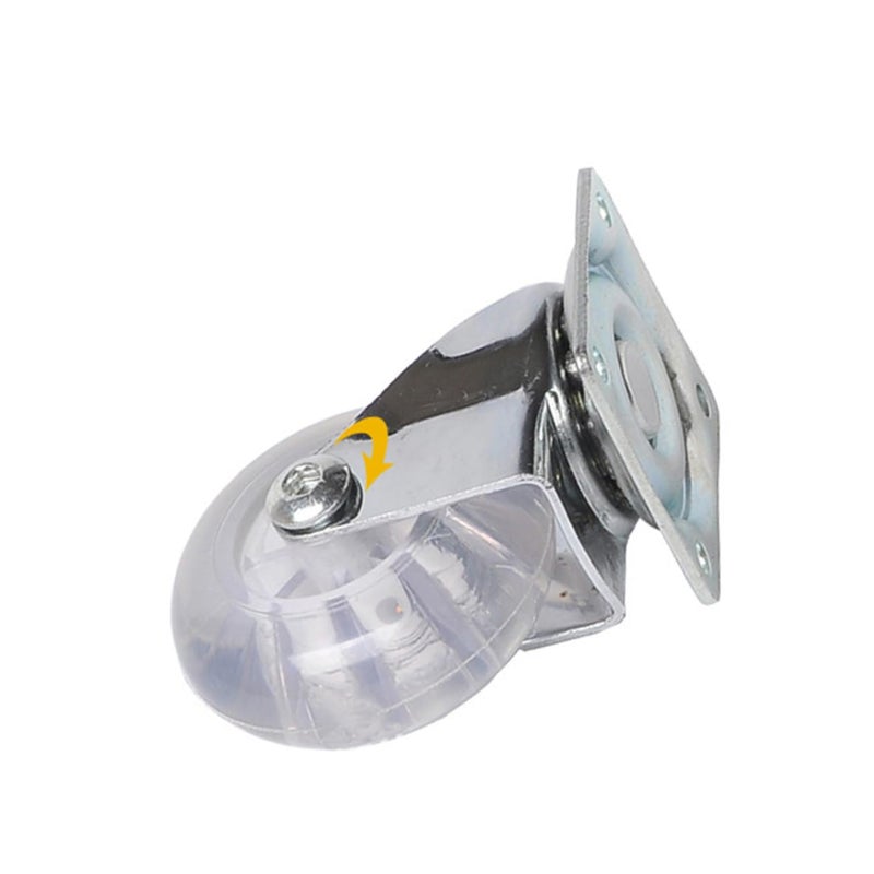 Industrial Grade 2 Inch Pu Silent Casters 4 Pack Wear Resistant Easy Install No Brake Furniture Wheels - Image 2