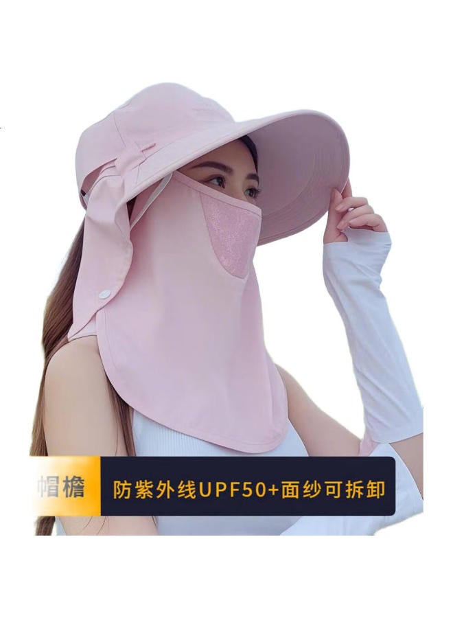 Yuzhaolin Sun Protection Hat For Women, Uv50+, Summer Fisherman Hat, Neck And Cervical Protection, Outdoor Sports Sun Hat, Full Face Coverage, Uv Protection - Image 1