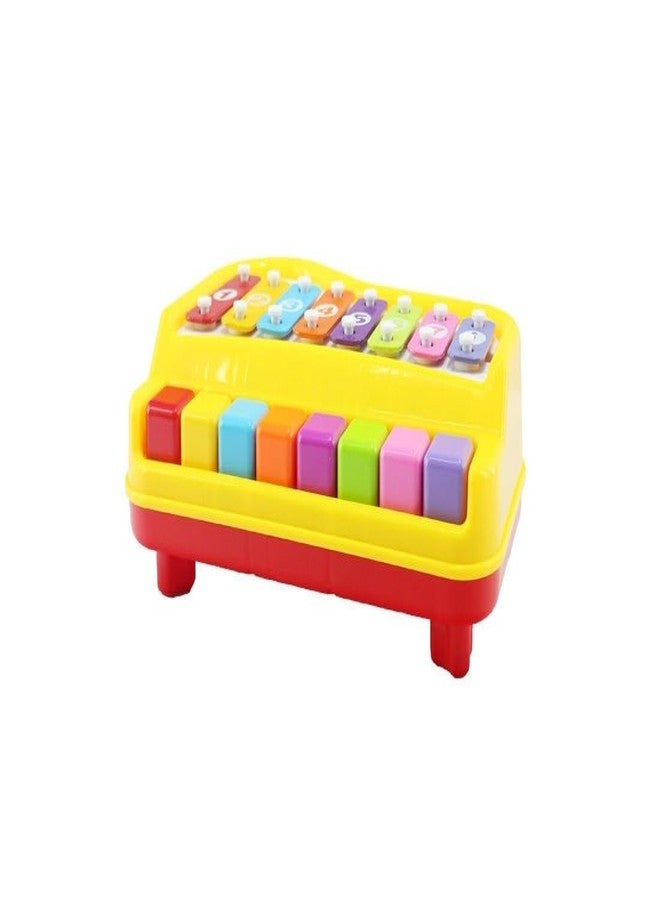 Quasar Xylophone 2 in 1 Premium Mini Piano Toy for Toddlers 1-3 Years Old Non Toxic 8 Key with 2 Stick Musical Learning Instruments - Multicolor - Image 5