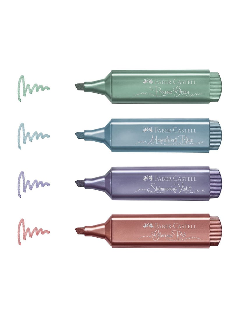 FABER-CASTELL - 8-Piece Metallic Colour Highlighters Multicolour - Image 1