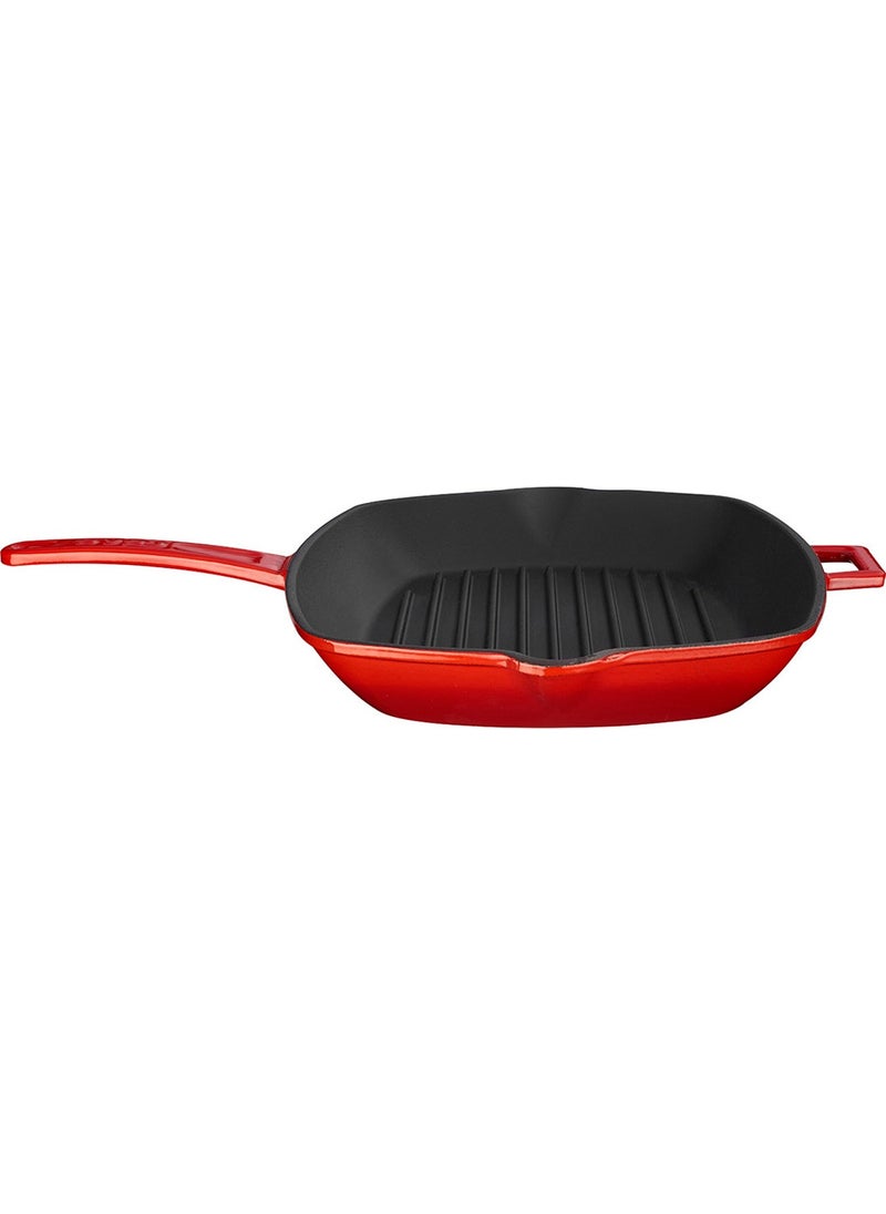 Lava Grill Grill Pan Red 20X20 Metal Handle  - Image 3