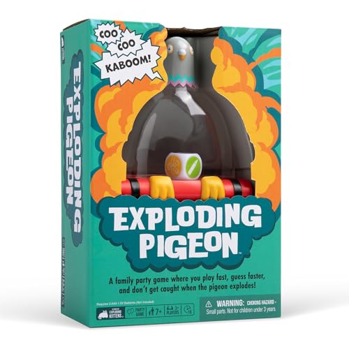 Exploding Kittens Presents Exploding Pigeon Hilarious FastPaced Party Game for Families Kids Teens Adults Ages 7 3 Players Perfect for Game Night - Image 1
