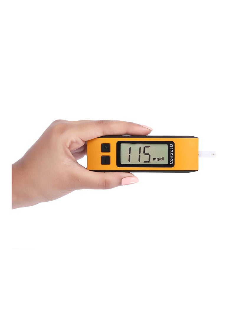 Control D Orange 10 Strips & Glucometer - Image 2