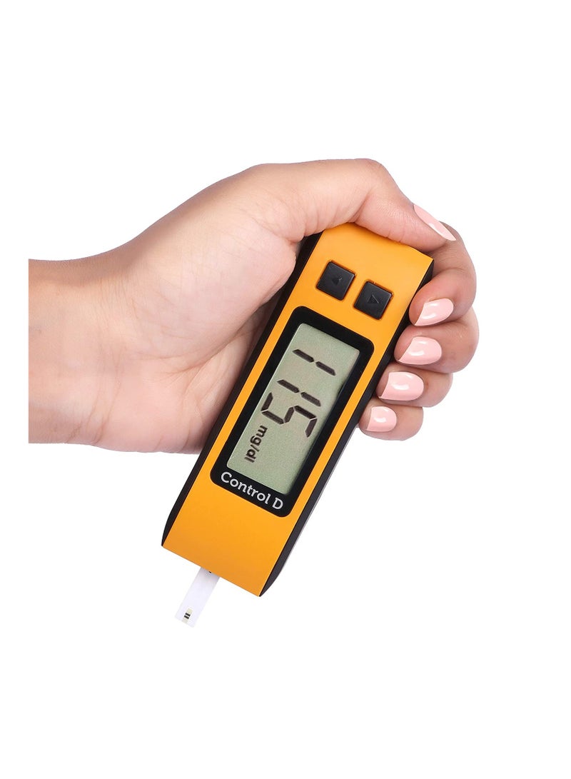 Control D Orange 10 Strips & Glucometer - Image 3