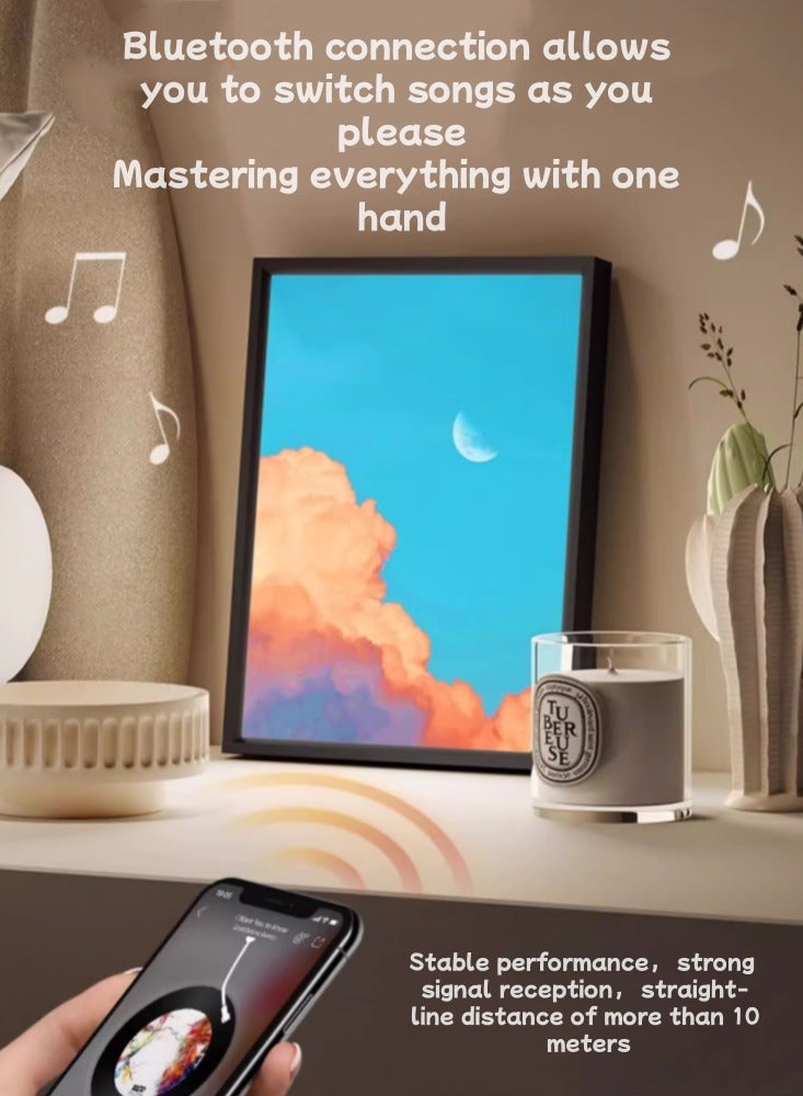 High End Decorative Audio, Bluetooth Speaker, Mural Desktop Lighting, Van Gogh's Cat A Model 【High-End Chip+King Sound Quality】 - Image 5
