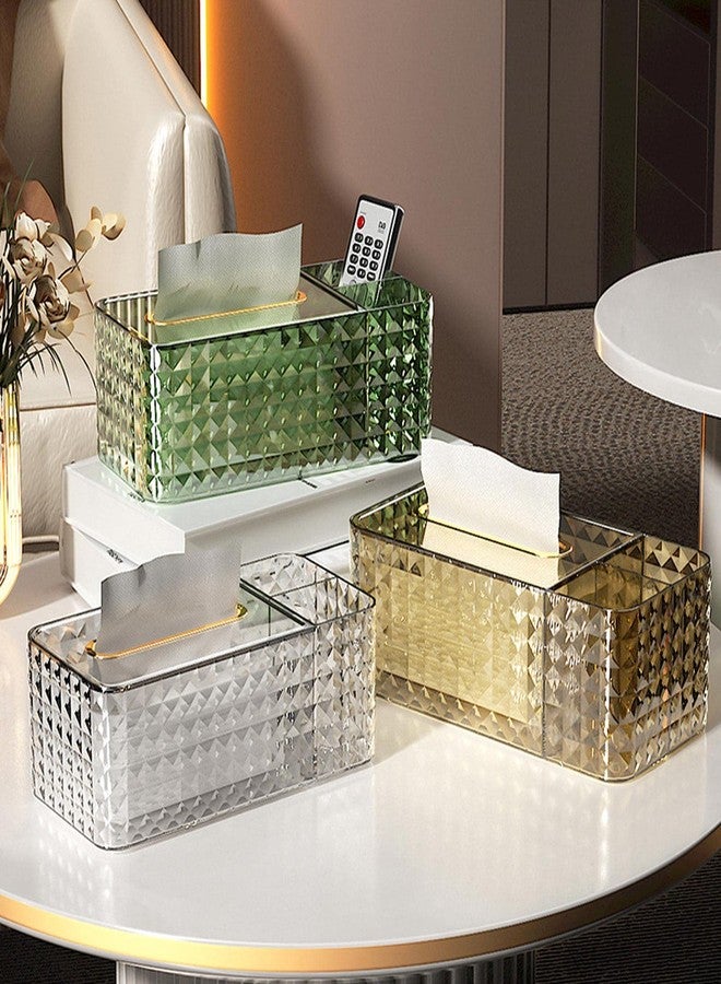 Khakho Tissue Box Cover Rectangle,Tissue Holder Napkin Dispenser for Bathroom Bedroom Living Room Office (Gold) - Image 5