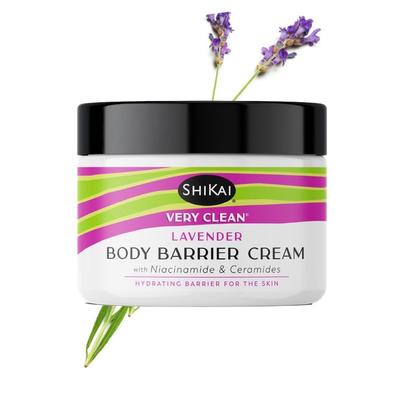 ShiKai Very Clean Moisturizing Body Barrier Cream Lavender 45 oz  Hydrating Barrier for the Skin  With Niacinamide Ceramides Shea Butter