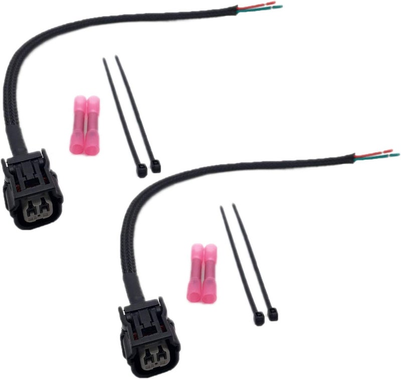 ALLMOST 2PCS Compatible with Honda Pioneer 1000 fuel injector wire pigtail connector repair kit. SXS1000 - Image 1