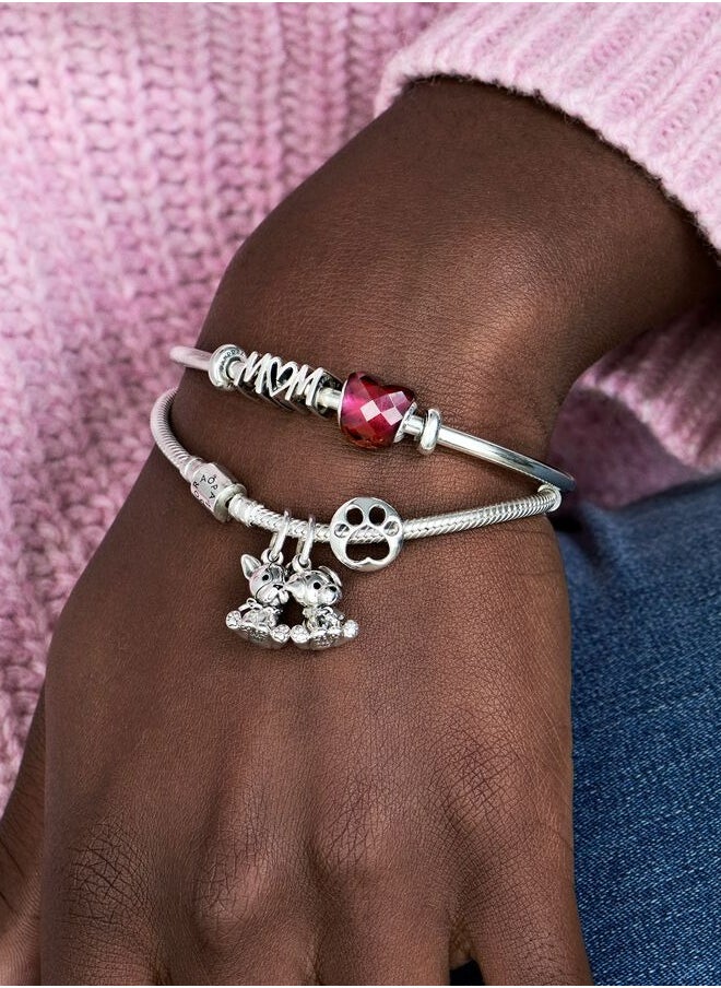 Chomel - 925 Sterling Silver Paw Charm for Pandora Moments Women's Bracelet 798869C00 - Image 1