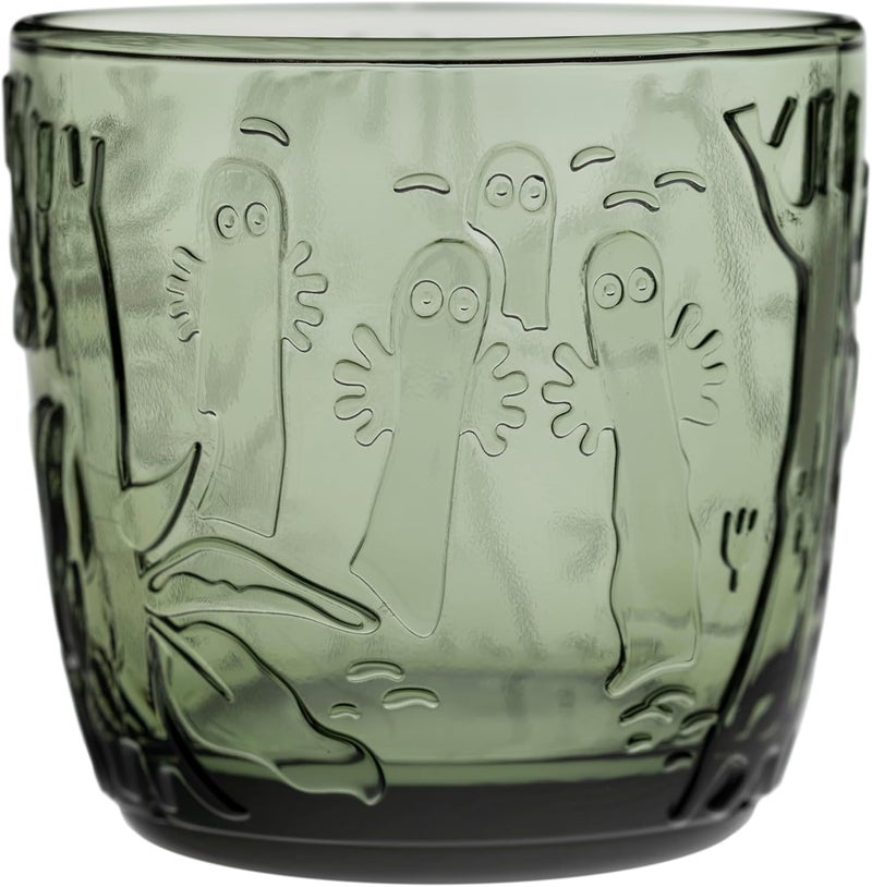 أرابيا Moomin Glass Tumbler 9.5oz Pine Green 2-Piece - Image 2