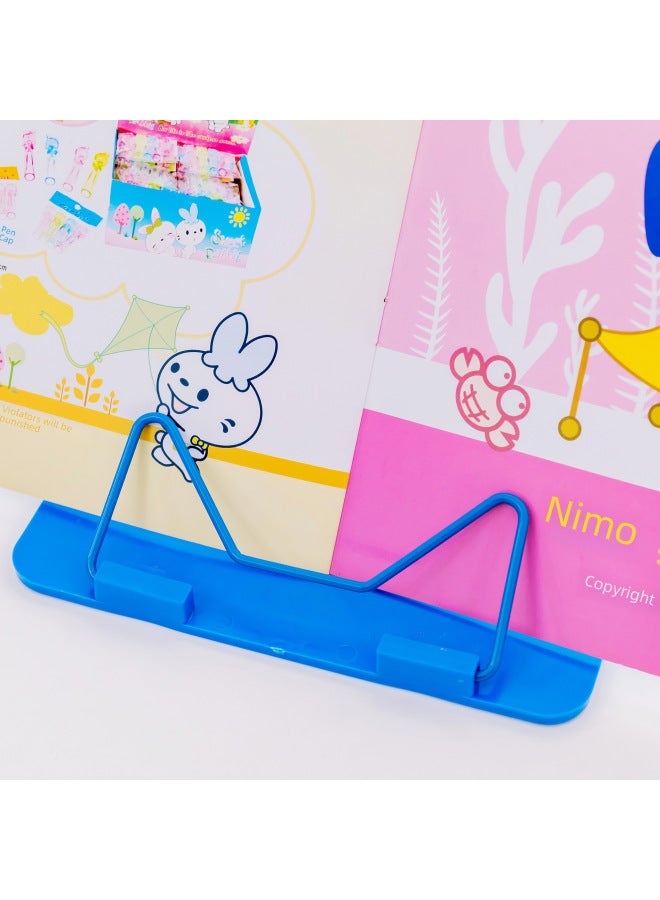HELPS Simple Reading Stand Multifunctional Reading Bookshelf Student Book Stand Bookshelf Color - Image 4