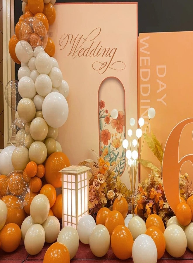 MEBAY Burnt Orange Boho Balloon Garland Arch Kit, 155Pcs Pastel Brown Macaron Pink Balloons for Fall Baby Shower ThanksGiving Birthday Party Decorations - Image 4