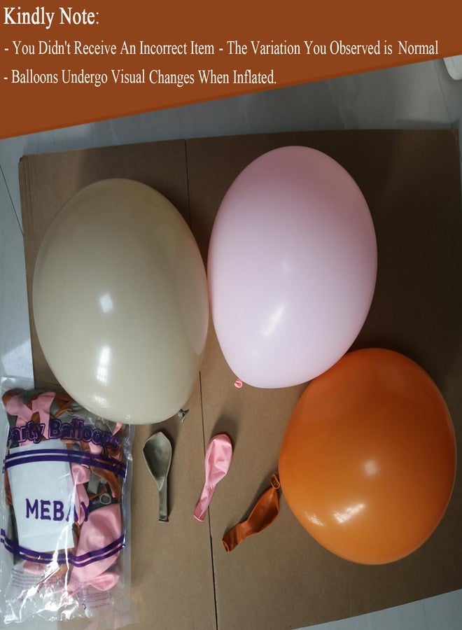 MEBAY Burnt Orange Boho Balloon Garland Arch Kit, 155Pcs Pastel Brown Macaron Pink Balloons for Fall Baby Shower ThanksGiving Birthday Party Decorations - Image 3