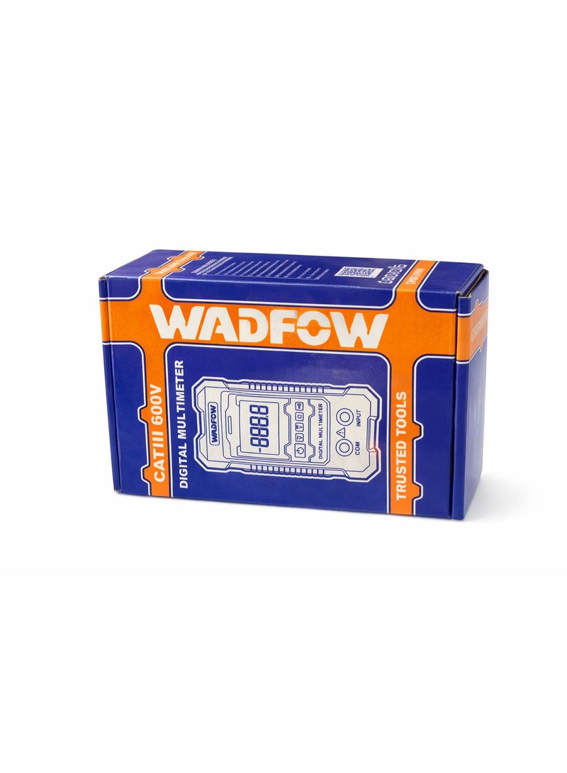 وادفو ملتيميتر رقمي احترافي WADFOW CAT III 600V – 4000 Counts – قياس الجهد والتيار والمقاومة والتردد – جودة عالية - Image 2