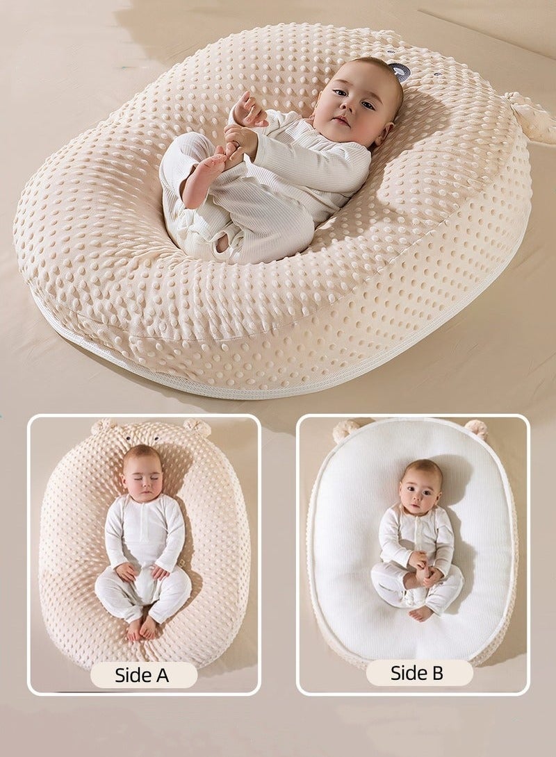 ميكسد وسائد إرضاع الطفل للرضاعة الطبيعية، وسائد دعم الرضاعة متعددة الوظائف للرضع، وسائد دعم الرضاعة للرضع، متكأ الطفل المضاد للارتجاع من الجانبين، عش نوم الطفل القابل للإزالة، حصيرة منحدر لمنع التقيؤ - Image 1