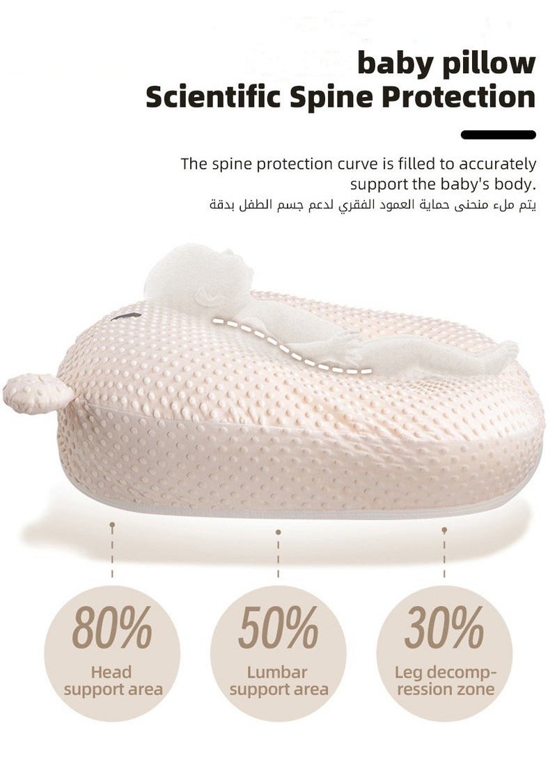 ميكسد وسائد إرضاع الطفل للرضاعة الطبيعية، وسائد دعم الرضاعة متعددة الوظائف للرضع، وسائد دعم الرضاعة للرضع، متكأ الطفل المضاد للارتجاع من الجانبين، عش نوم الطفل القابل للإزالة، حصيرة منحدر لمنع التقيؤ - Image 4