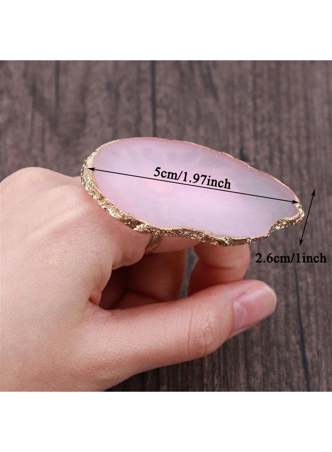 AKOAK 6 Pcs Adjustable Mini Manicure Ring Palette Color Makeup Cream Foundation Palette Nail Art Painting Tool - Image 3