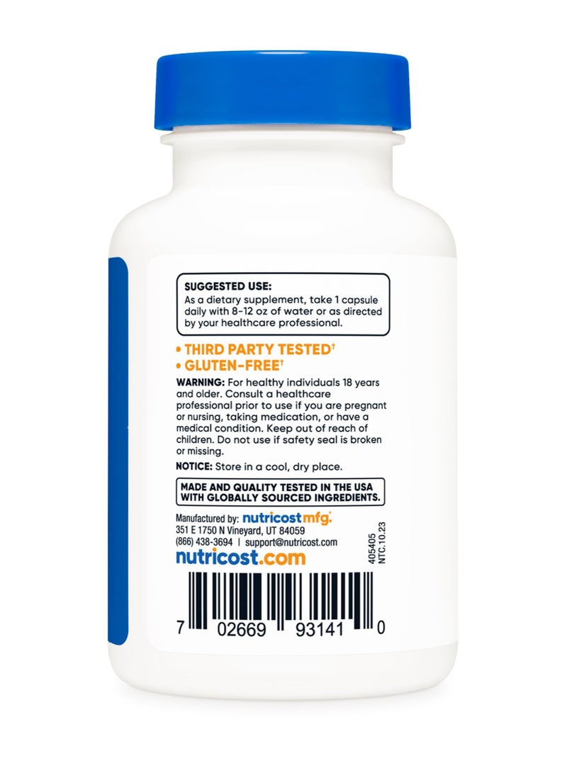 Nutricost CoQ10 Coenzyme Q10, 100mg Per Serving, 120 Capsules, 120 Servings Dietary Supplement  - Image 4