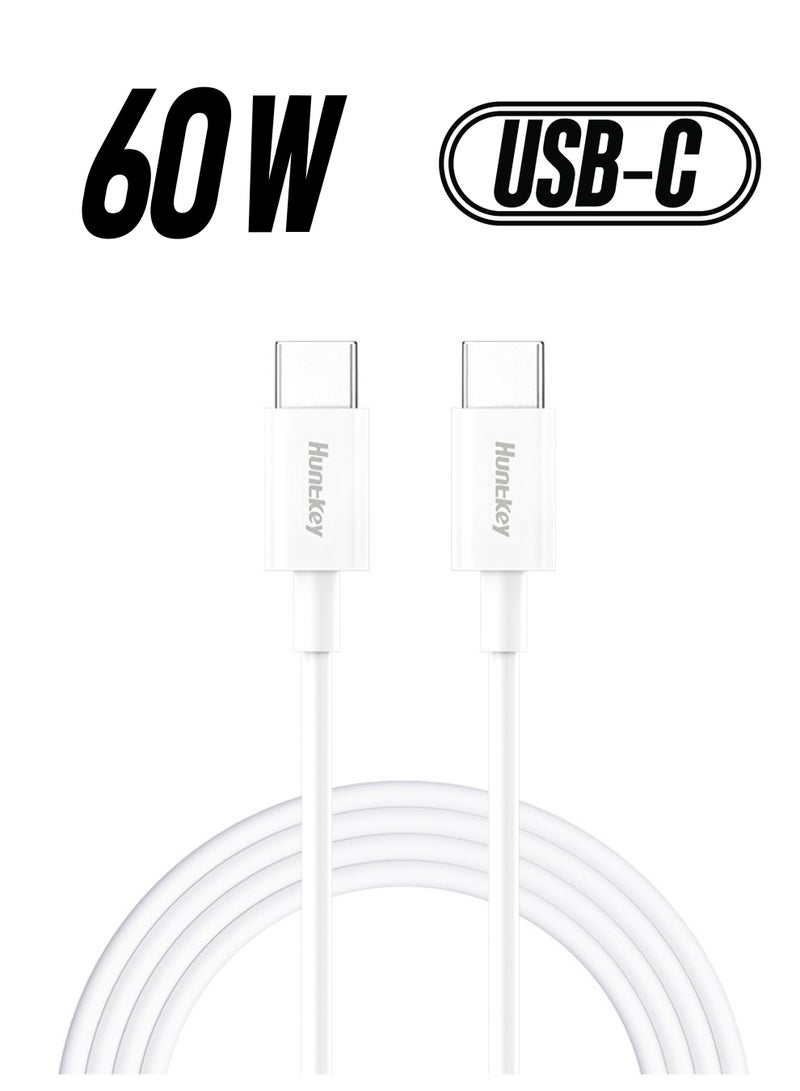 هانتكي كابل شحن سريع Huntkey  USB-C إلى USB-C - Image 1