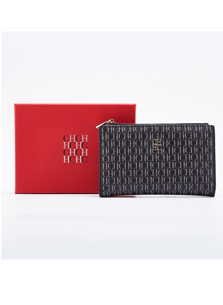 Generic - Stylish and simple multi-card slot wallet, lightweight and smooth zippered advanced card holder - Image 1