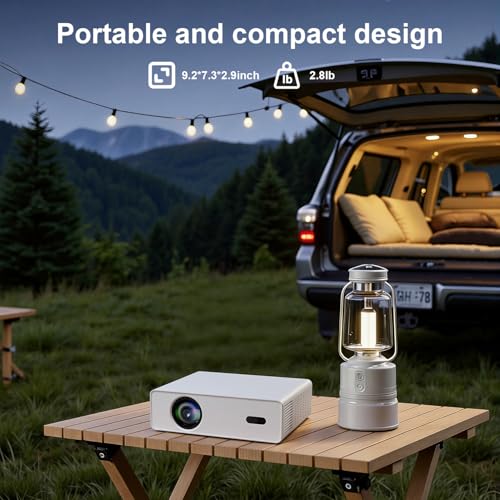 XENPONAD 4K Smart Projector, Native 1080P Full HD Projector with Google TV 1000 ANSI Lumens Auto Focus Keystone Correction WiFi Bluetooth Portable Home Theater Projector for Outdoor Bedroom Movie - Image 5