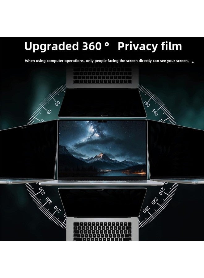 360 MacBook Anti-peep Film Air13.3/Pro14.2 Inch Computer Anti-peep Film Anti-reflective Film Applicable-Color:360-degree Four-sided Privacy Film (neutral Packaging + Accessory Package)-Size:MacBook Pro Retina 13.3（A1425/A1502）