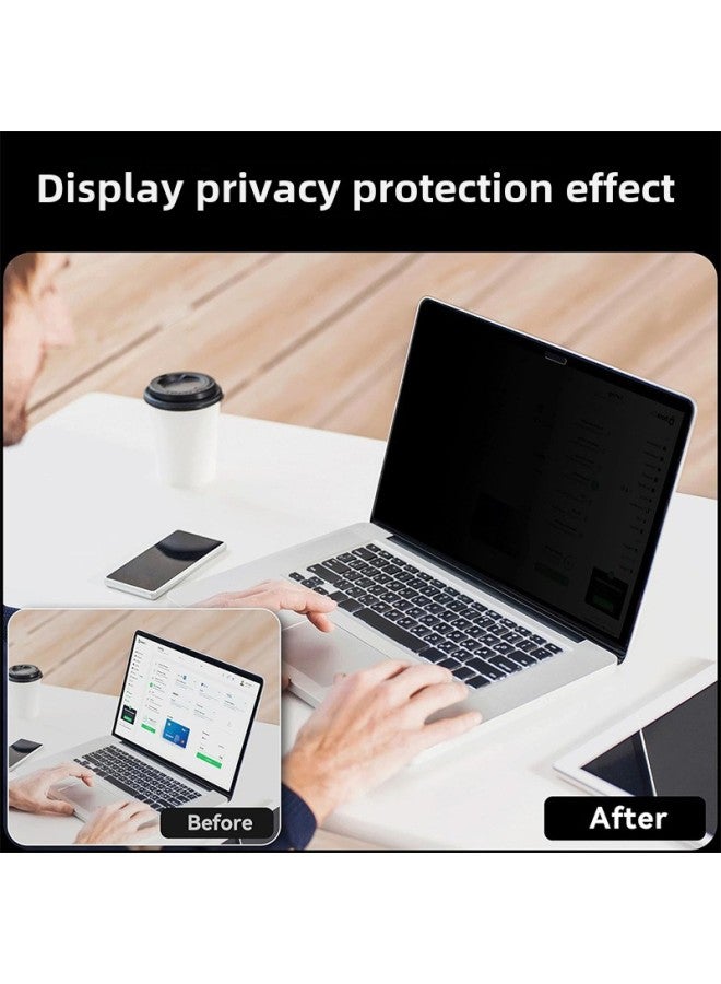 360 MacBook Anti-peep Film Air13.3/Pro14.2 Inch Computer Anti-peep Film Anti-reflective Film Applicable-Color:360-degree Four-sided Privacy Film (neutral Packaging + Accessory Package)-Size:MacBook Pro Retina 13.3（A1425/A1502）