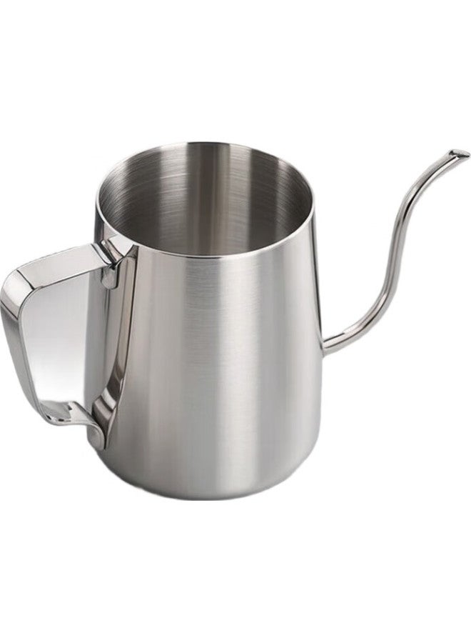 Cliton 304 Stainless Steel Pour-over Coffee Maker, Travel Office Home Use Hanging Ear Coffee Long Spout Kettle With Lid - Image 3