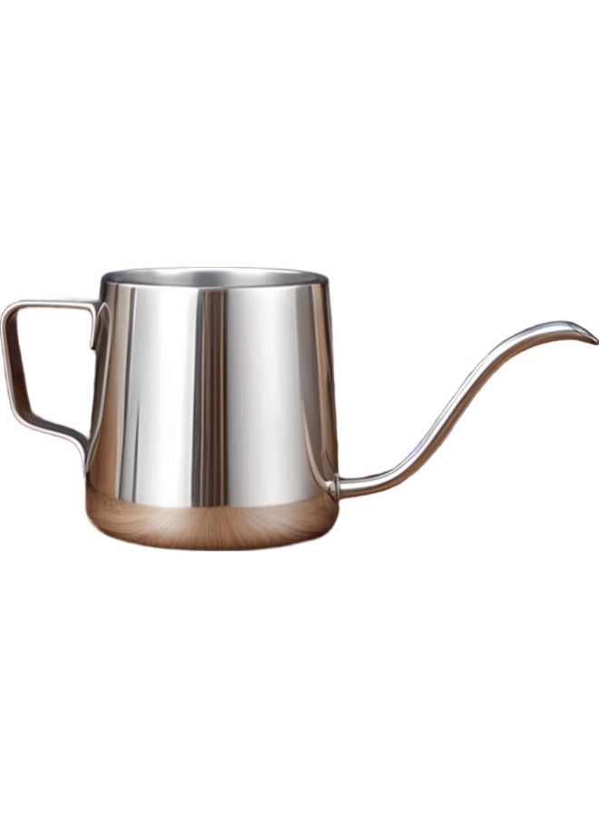 Cliton 304 Stainless Steel Pour-over Coffee Maker, Travel Office Home Use Hanging Ear Coffee Long Spout Kettle With Lid - Image 2