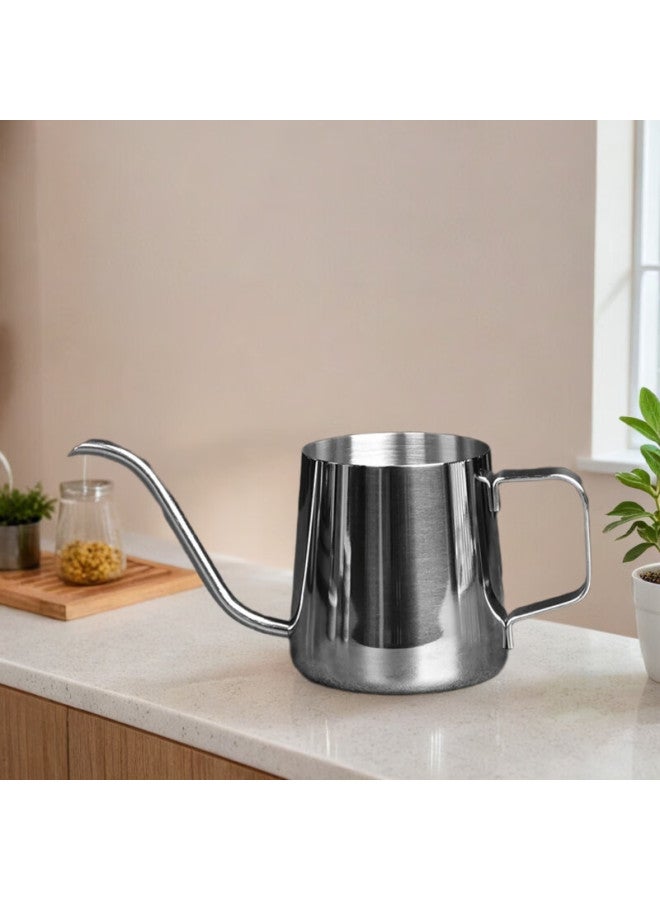 Cliton 304 Stainless Steel Pour-over Coffee Maker, Travel Office Home Use Hanging Ear Coffee Long Spout Kettle With Lid - Image 1