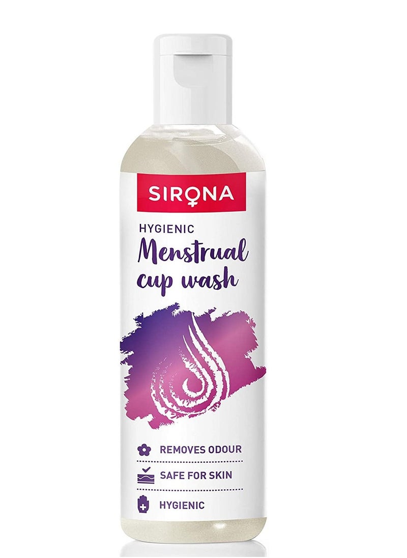 Sirona - Sirona Natural Menstrual Cup Wash, 3.38 Fl Oz | with Rose Fragrance to Wash your Period Cup in a Hygienic Way - Image 1