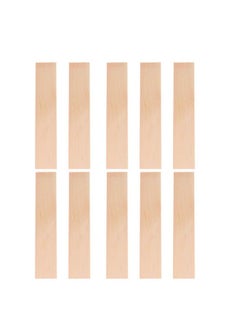 EXCEART 10Pcs Rectangle Wood Boards Unfinished Wood Boards Sheets Carving Blocks For Arts Craft Painting 4X20Cm  - Image 1