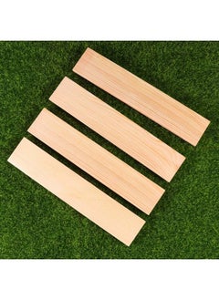 EXCEART 10Pcs Rectangle Wood Boards Unfinished Wood Boards Sheets Carving Blocks For Arts Craft Painting 4X20Cm  - Image 4