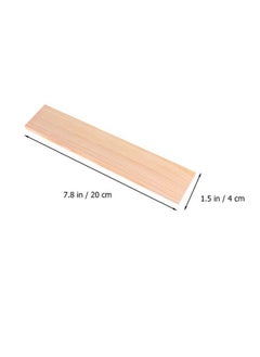 EXCEART 10Pcs Rectangle Wood Boards Unfinished Wood Boards Sheets Carving Blocks For Arts Craft Painting 4X20Cm  - Image 5