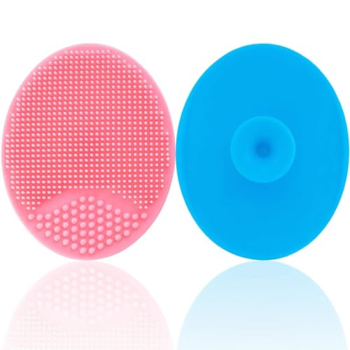 Eitheo Baby Silicone Shower Brush | Silicone Bath Scrubber for Skin Exfoliation | Scalp & Body Scrubber | (2.5 Inch/6.5 CM) - Image 1