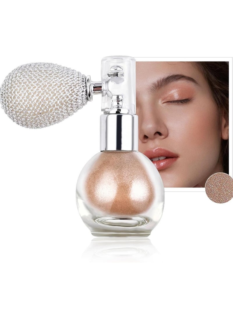 Huitich High Gloss Glitter Body Bronzer Spray Brightening Shimmer Powder (Shade 02) - Image 1