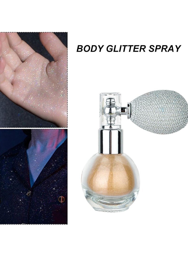 Huitich High Gloss Glitter Body Bronzer Spray Brightening Shimmer Powder (Shade 02) - Image 5