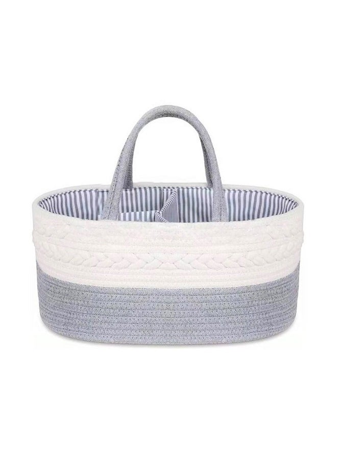 Little Story - Baby Diaper Caddy With Changing Mats 50 Count - Grey - Image 1