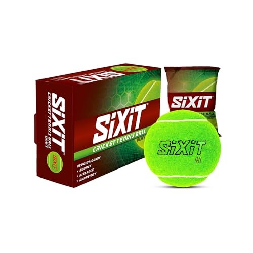 Sixit Heavy Tennis Ball (HTB) – Pack of 6, Green Colour - Image 2