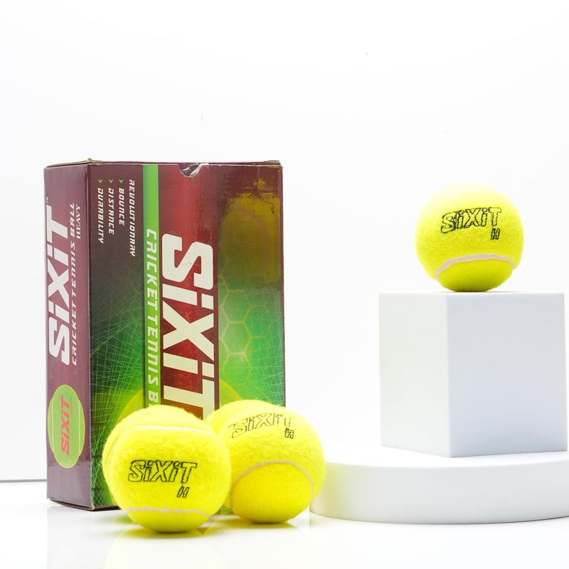 Sixit Heavy Tennis Ball (HTB) – Pack of 6, Green Colour - Image 4