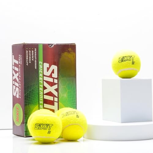 Sixit Heavy Tennis Ball (HTB) – Pack of 6, Green Colour - Image 1