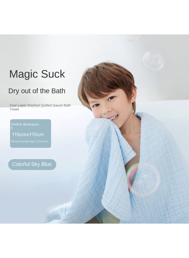 purcotton Multi-purpose Towel】children's Gauze Towel, Soft And Absorbent, Large Bath Towel For Newborns - Image 4