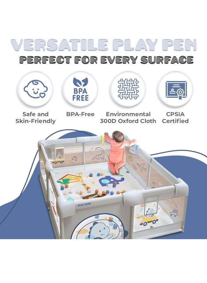 Berma Baby - Anti-Slip Base, Sturdy Baby Playpen For Toddler With  2 Handle Loops, 150 X 200 CM - Image 1